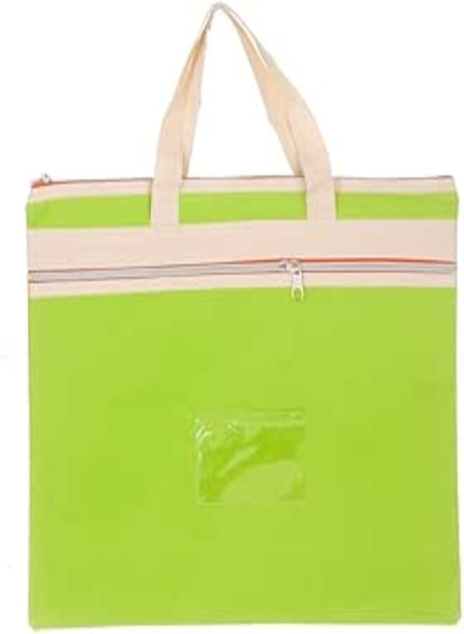 3A Fabric Paper Binder 30 * 36 cm With Zipper 1 Piece - Light Green 280